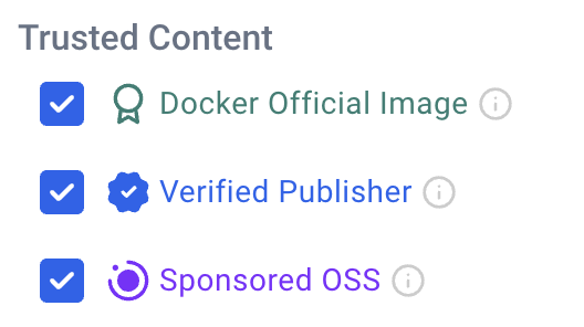 Dockerhub Image Types